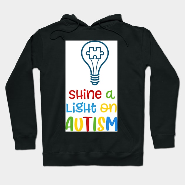 Shine a light on Autism Hoodie by Wanderer Bat